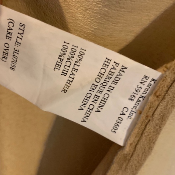 KAREN KANE LEATHER BLOUSE - SZ S ⭐ FANCY - Picture 8 of 8